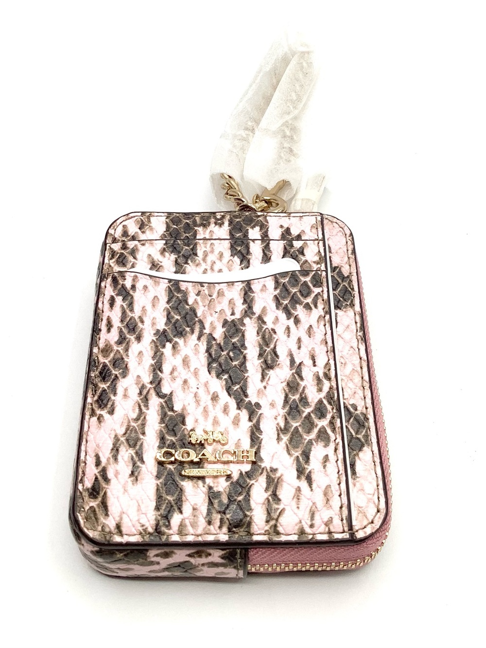 Coach Mini Rowan Crossbody Bag in Snake-Embossed Leather with Card Case - NWT - Picture 6 of 16